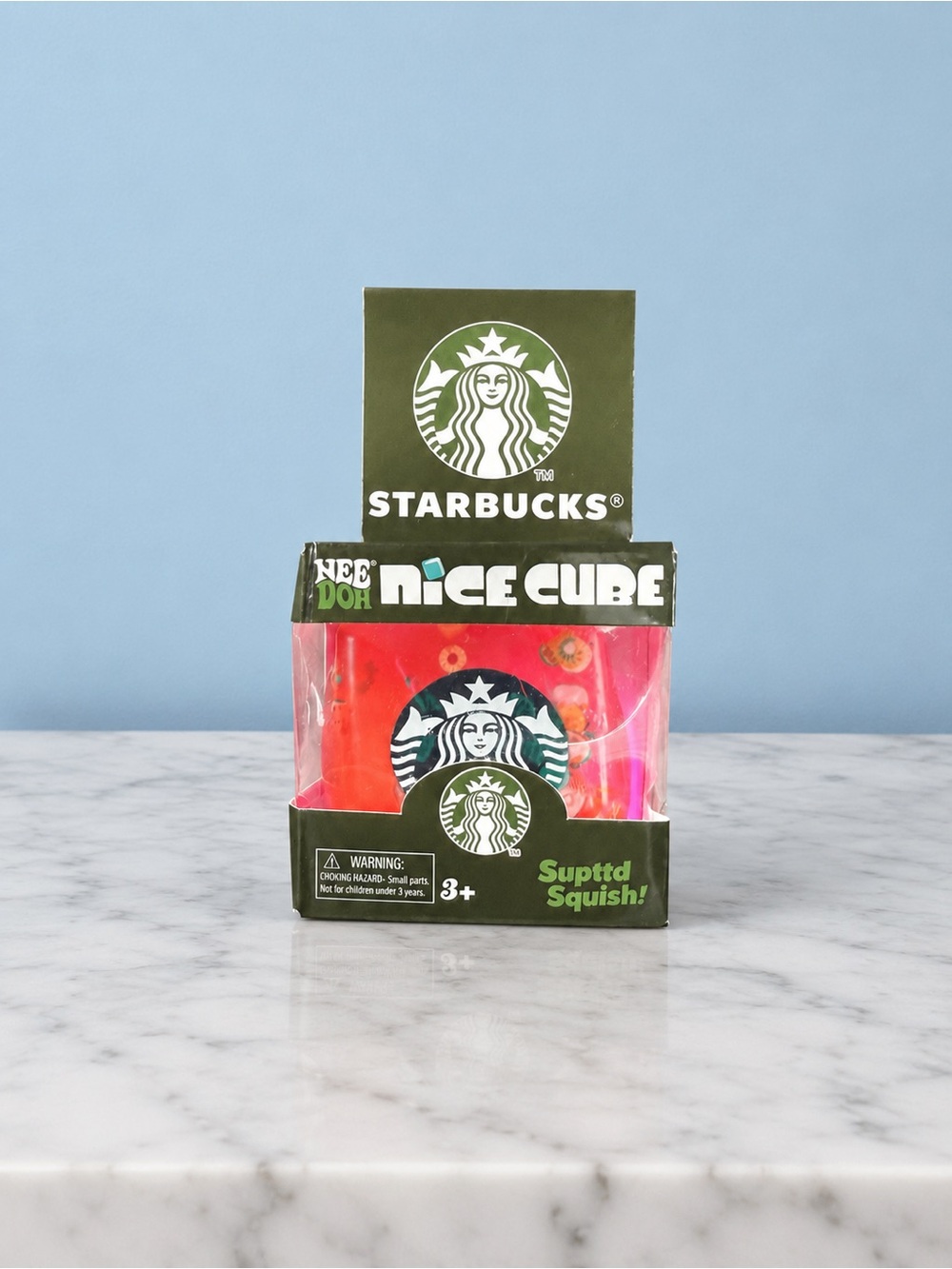 Starbucks Pink and Red Nice Cube Supttd Squish